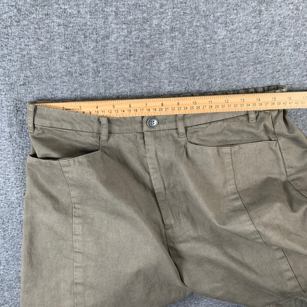 Pas de Calais Pant Women Medium Brown Rustic Quite Luxury Minimalist Lagenlook - Picture 4 of 10